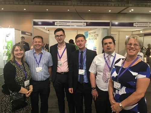 A group of professionals at a conference